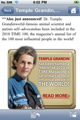 Temple Grandin free app screenshot 2
