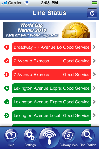 New York Subway Map free app screenshot 2