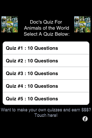 Animals of the World Trivia - FREE free app screenshot 1