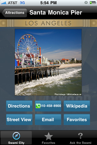 SwamiCity Los Angeles free app screenshot 3