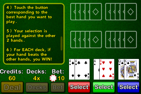 Hold'em Video Poker Free free app screenshot 1