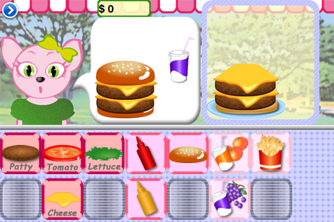 Yummy Burger with Pure Lovely Pets Lite Game Apps-Super,Angry,Challenge Fantastic Games Free App free app screenshot 2