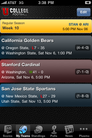 College Football Live! free app screenshot 2