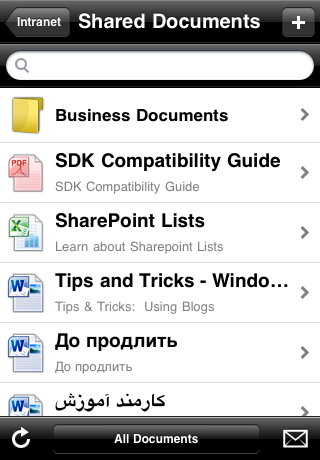 SharePlus Lite Office Mobile Client free app screenshot 2