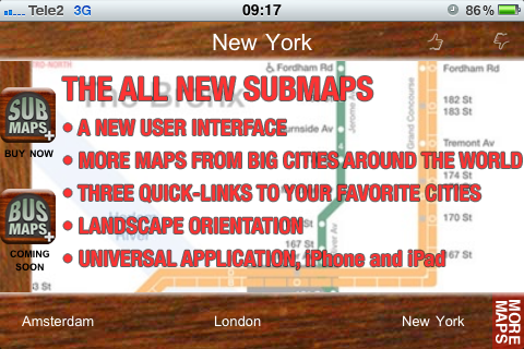 SubMapsHD-All Subway maps for you! free app screenshot 1