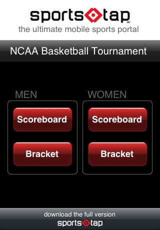 SportsTap College Basketball Tournament Edition free app screenshot 1