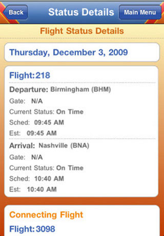 Southwest Airlines free app screenshot 3