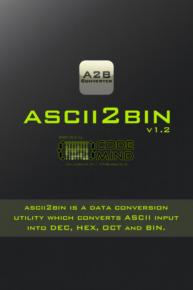 ascii2bin free app screenshot 1