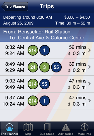 CDTA iRide free app screenshot 1