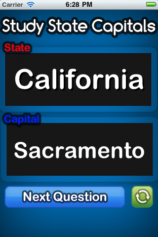 Study State Capitals (FREE) free app screenshot 2