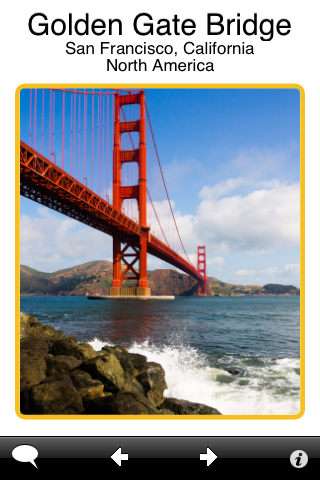 ABA Flash Cards - Famous Places free app screenshot 3