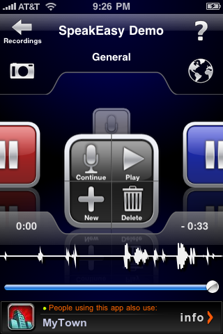 SpeakEasy Voice Recorder Lite free app screenshot 3