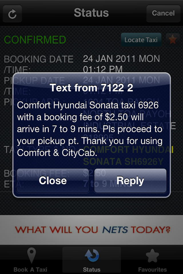 ComfortDelGro Taxi Booking free app screenshot 4