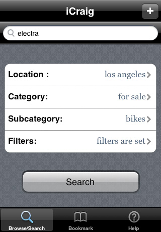 iCraig - Craigslist Search Assistant free app screenshot 3