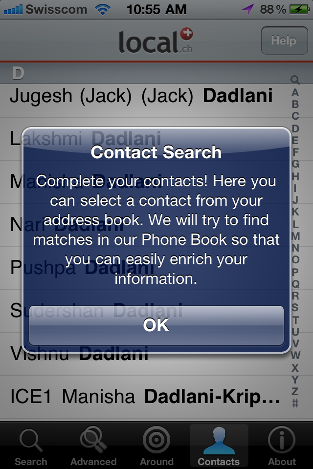 Swiss Phone Book free app screenshot 3
