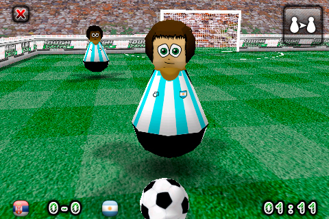 Touch Soccer 3D Lite free app screenshot 1