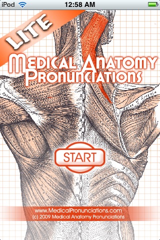 Anatomy Pronunciations Lite free app screenshot 1