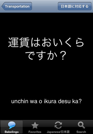 Babelingo Translated Phrases - 11 Languages