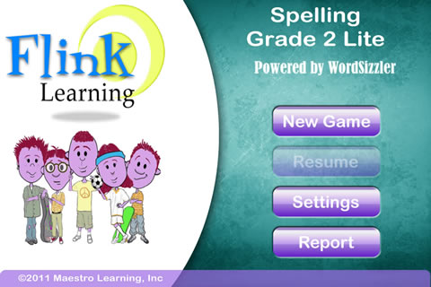 WordSizzler Spelling Grade 2 Lite free app screenshot 1