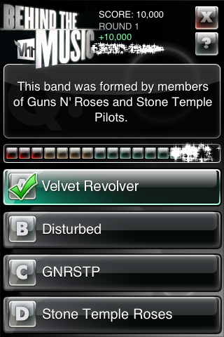 VH1 Behind the Music Trivia Whiz free app screenshot 3