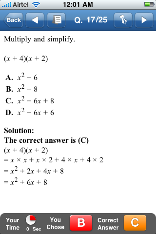 K12 Algebra I Study & Review - lite free app screenshot 3