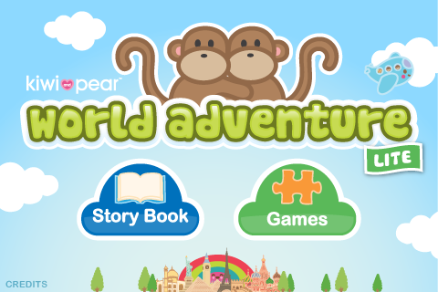 Kiwi and Pear's World Adventure Lite free app screenshot 1