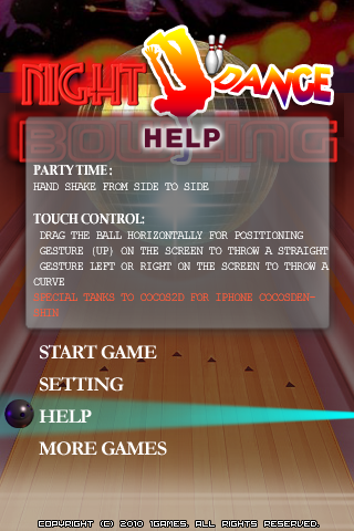 Night Dance Bowling FREE free app screenshot 2