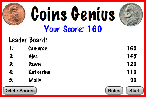 Coins Genius Lite - Crazy Coin Counting Flash Cards Game For Kids free app screenshot 3
