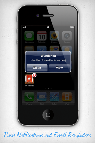 Wunderlist free app screenshot 4