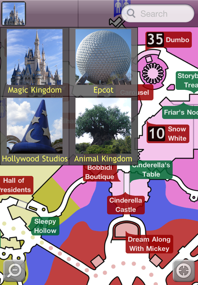 Disney World Maps Free free app screenshot 4