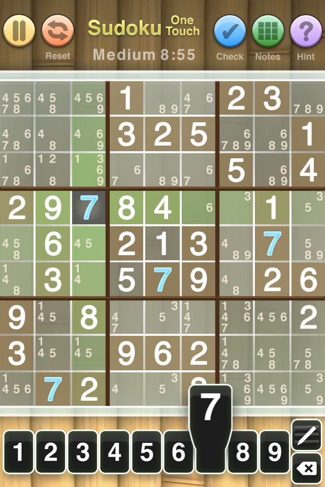Sudoku OneTouch Free free app screenshot 2