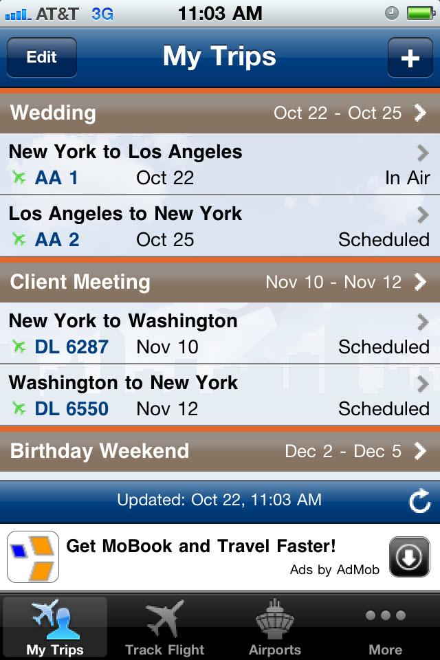 FlightView Free - Real-Time Flight Tracker and Airport Delay Status free app screenshot 3
