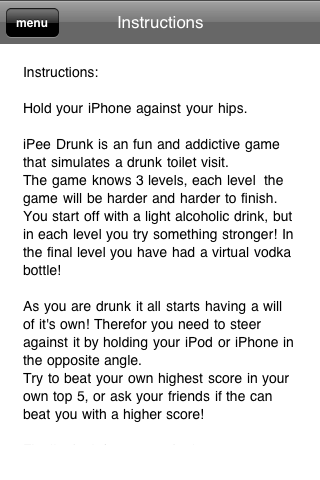 iPee Drunk free app screenshot 2