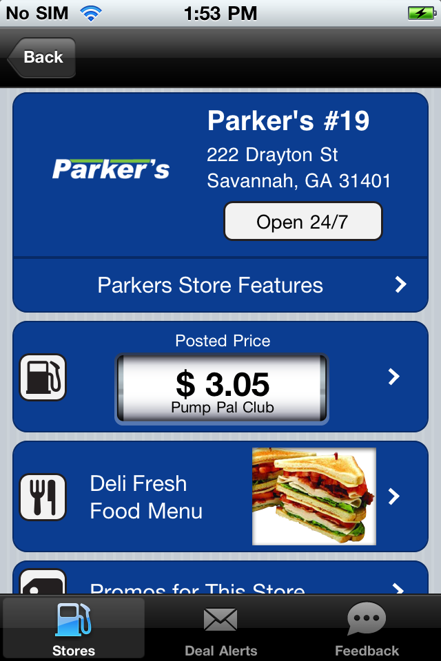 Parker's Store Finder free app screenshot 3
