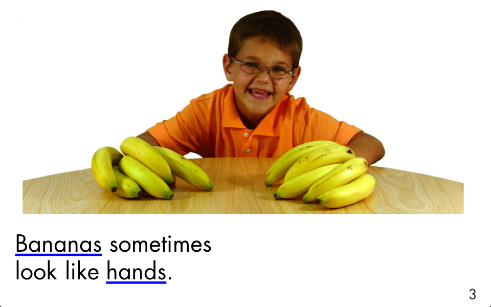 Bananas Sometimes - LAZ Reader [Level B-kindergarten] free app screenshot 2