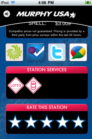 Cheap Gas Finder by Murphy USA free app screenshot 3