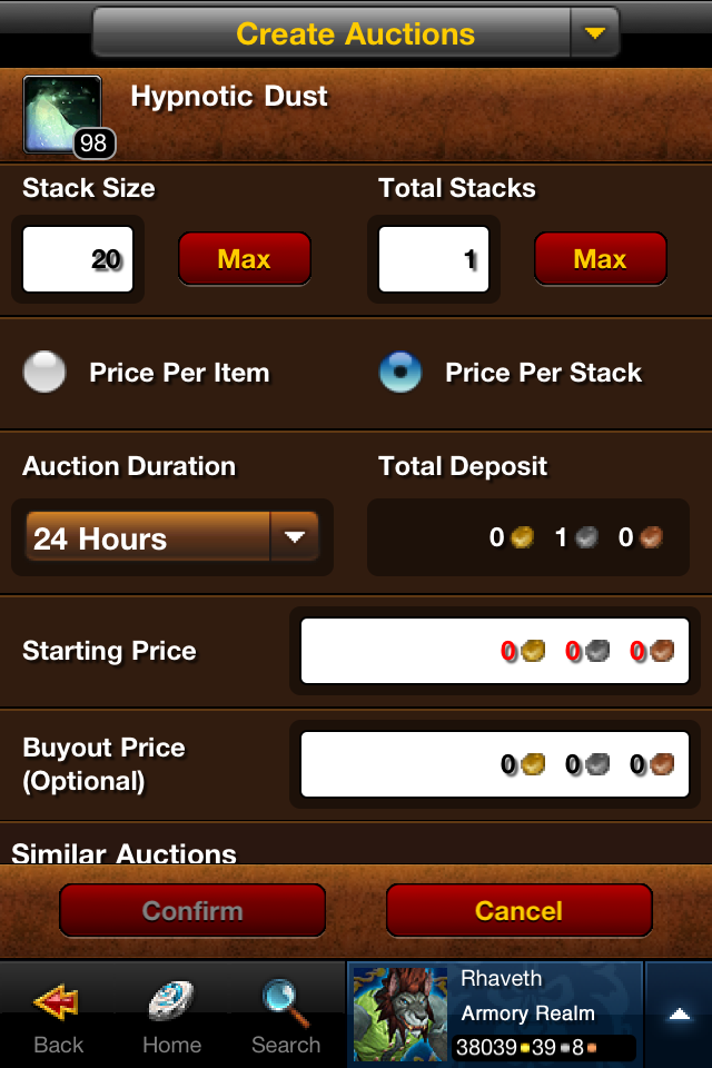 World of Warcraft Mobile Armory free app screenshot 3