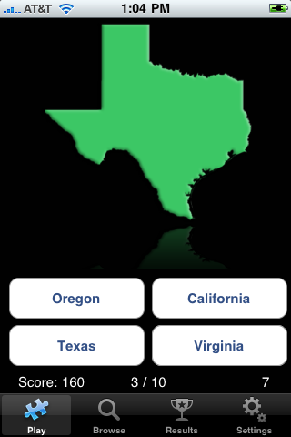 US State Flashcards free app screenshot 1