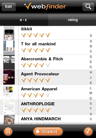 itikkit webfinder fashion free app screenshot 3