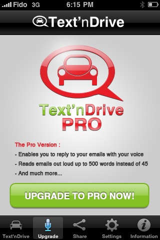 Text'nDrive - Hands Free Email Message Reader free app screenshot 3