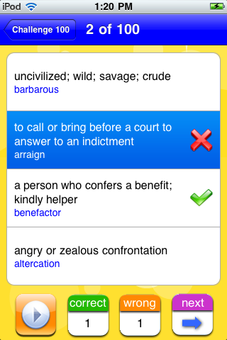 SAT Vocabulary Challenge free app screenshot 3