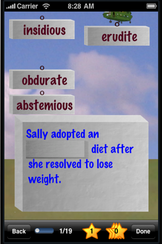 SAT Vocabulary Word Automatic Memory System Lite free app screenshot 3