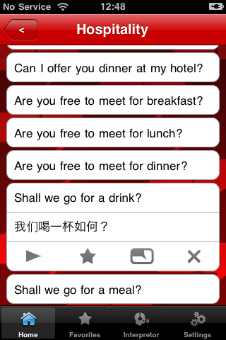 iLingua Multi-Language Phrasebook free app screenshot 3