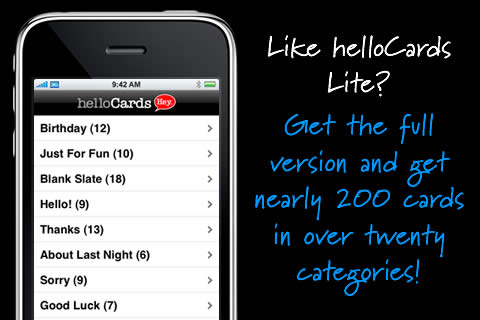 helloCards Lite (eCards Greeting Cards) - FREE! free app screenshot 3