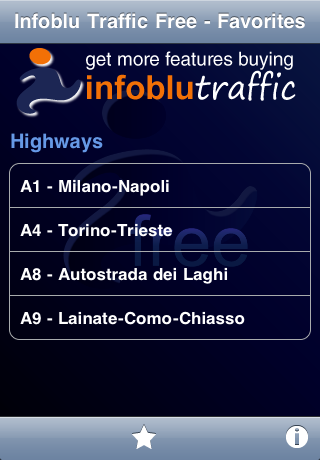 Infoblu Traffic Free free app screenshot 1