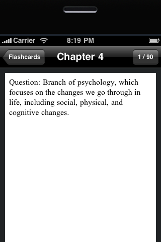College Psychology (Psych) 101 Flashcards free app screenshot 1