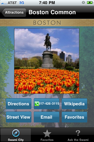 SwamiCity Boston free app screenshot 3