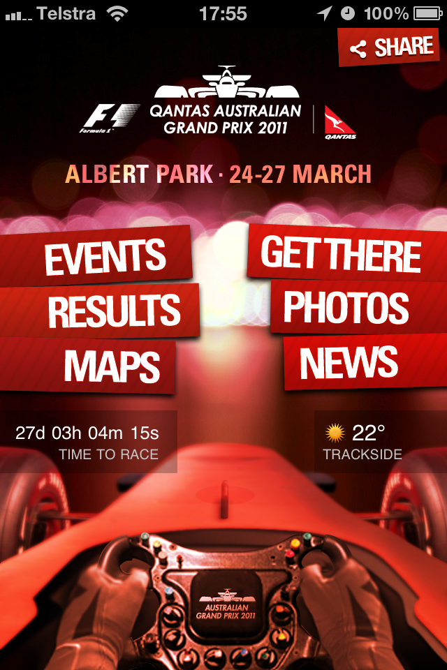 Australian Grand Prix free app screenshot 1