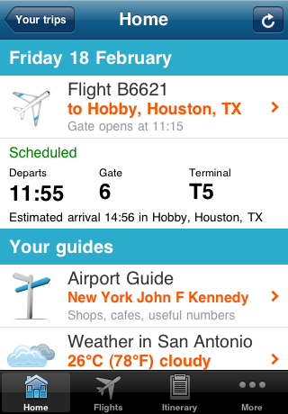 StreamThru - Flight status, airport guides & more free app screenshot 1