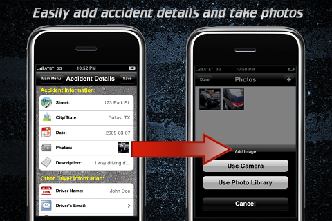 iWrecked - Auto Accident Assistant free app screenshot 2